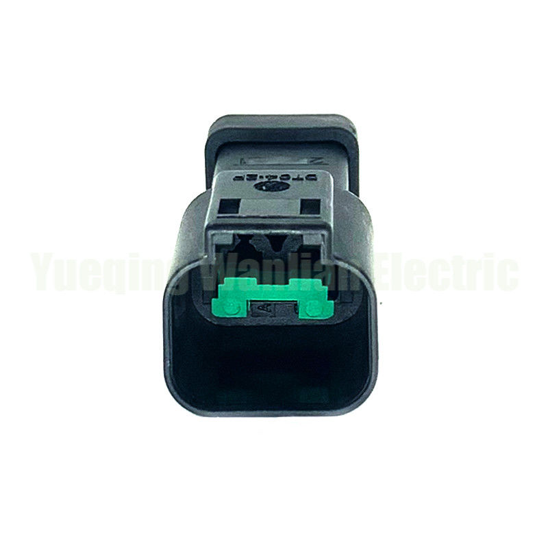 2 Pin DT04-2P-CE03 Đen dây buộc dây chuyền đầu cuối chống nước Máy kết nối điện