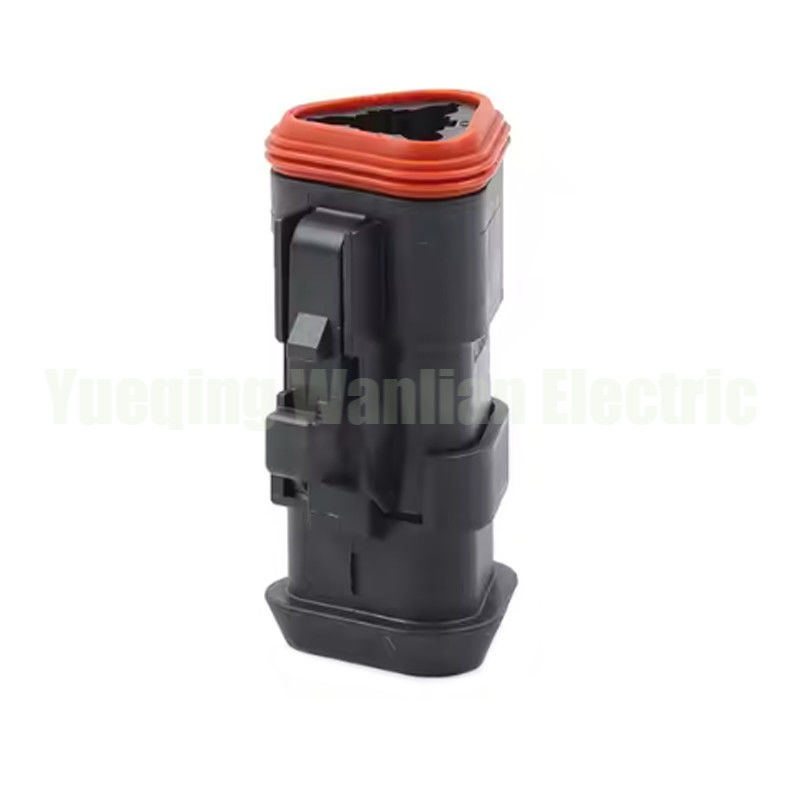 DT06-3S-EP11 Deutsch DT Đen 3 pin đầu nối nam và nữ với nắp đầu dài