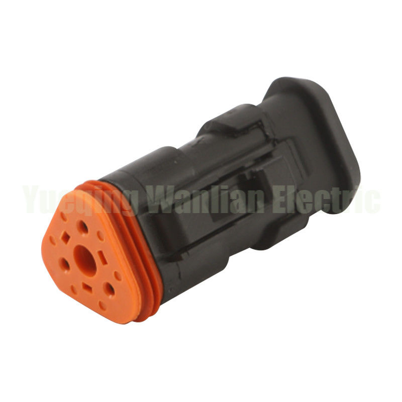 DT06-3S-EP11 Deutsch DT Đen 3 pin đầu nối nam và nữ với nắp đầu dài