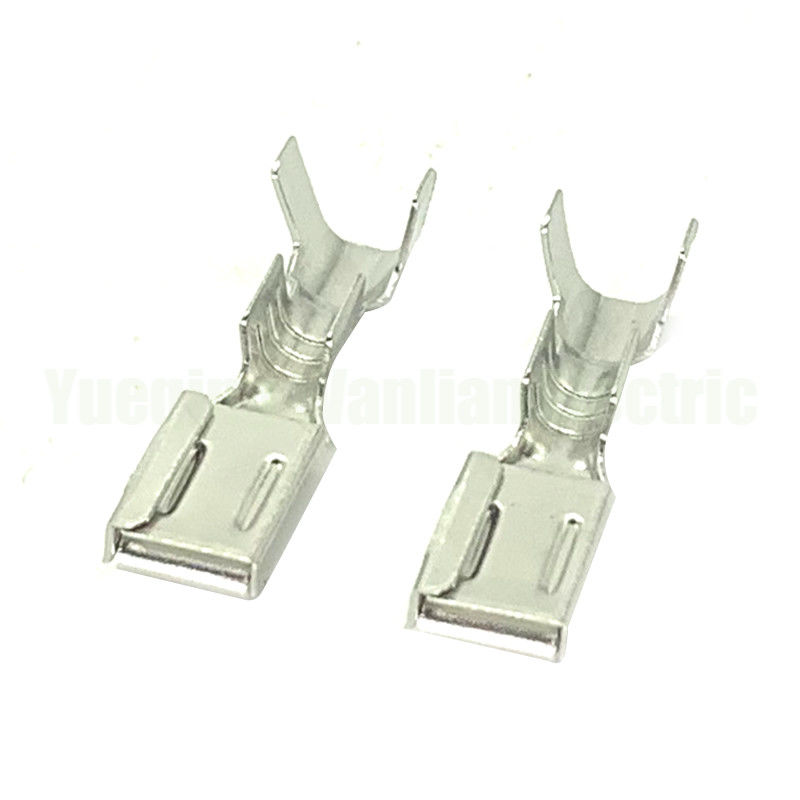 QLW-F-300 6.3mm Thùng nữ đồng hợp kim Tin Plating Stamping Brass Terminal
