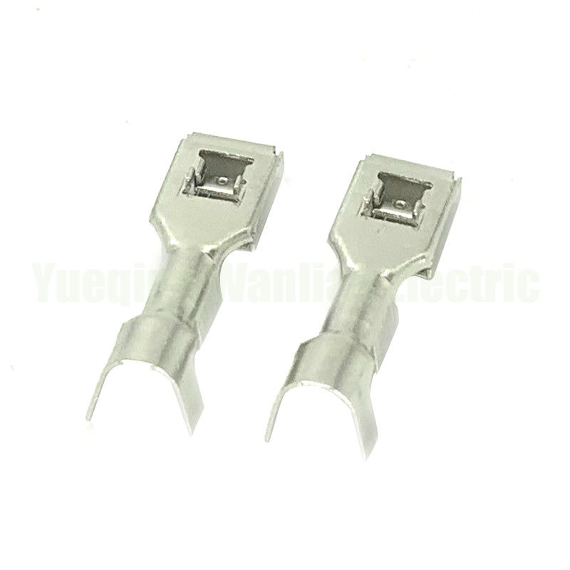 QLW-F-300 6.3mm Thùng nữ đồng hợp kim Tin Plating Stamping Brass Terminal