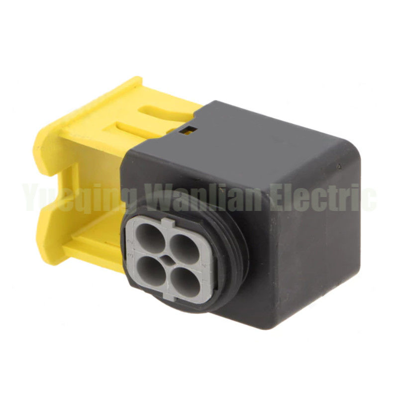 4 Pin HDSCS Connector 2-1418390-1 Black Shell Gray Key Kiểm soát nước