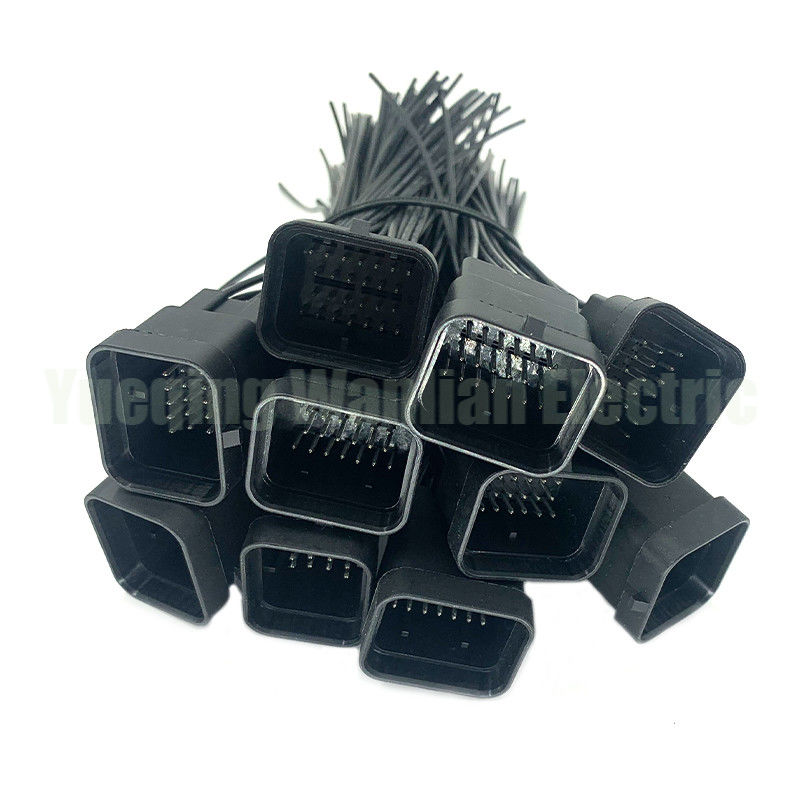 26 Pin WL2621-1.2-11 Đầu nối dây điện tự động chống nước kín màu đen