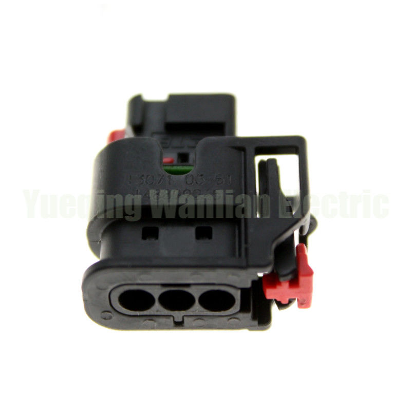 3 Pin 1488992-5 1.2 Series Auto Waterproof Plug AC Assembly Đen cáp kết nối điện