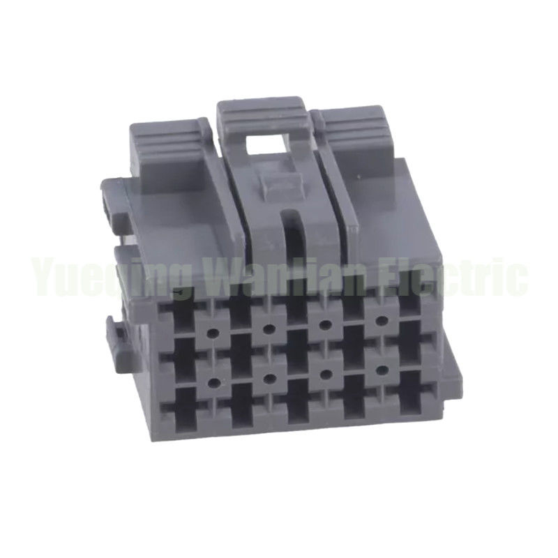 15 Pin 1-967623-6 Máy xe không có dấu kết nối sửa đổi tự động cắm phụ tùng Xám ô tô AC Assembly dây chuyền cắm