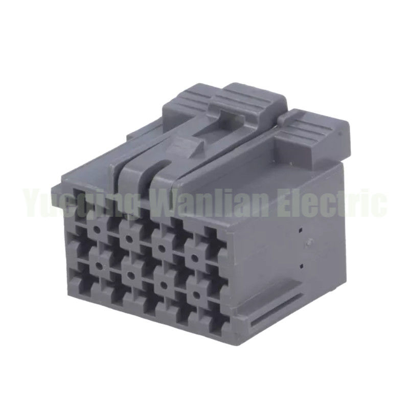 15 Pin 1-967623-6 Máy xe không có dấu kết nối sửa đổi tự động cắm phụ tùng Xám ô tô AC Assembly dây chuyền cắm
