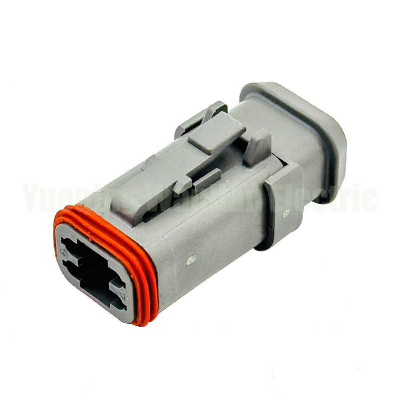 4 Way DT06-4S-E008 Deutsch DT Series Socket Plug Connector Plug Xám