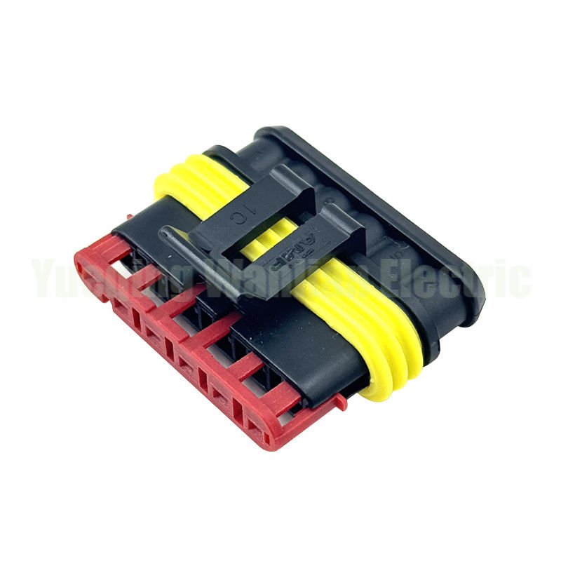 6 Pin 282090-1 ổ cắm tròn Superseal Crimp không liên lạc